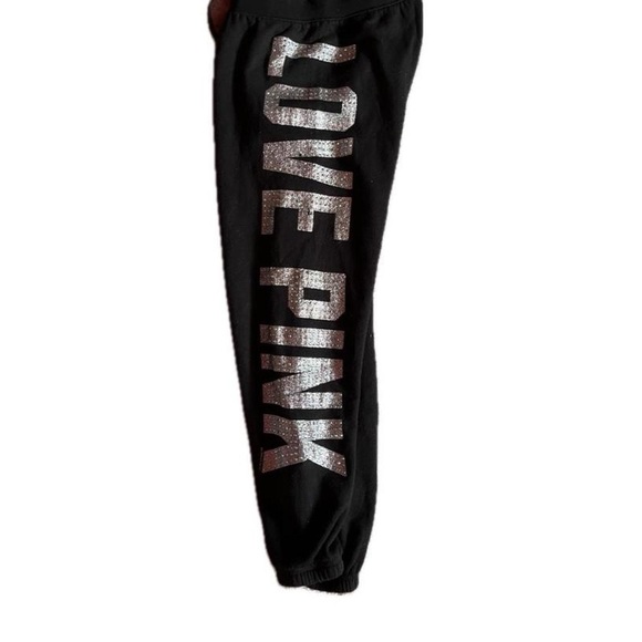VS LOVE PINK bedazzled sleepwear/sweat pants - Picture 3 of 4